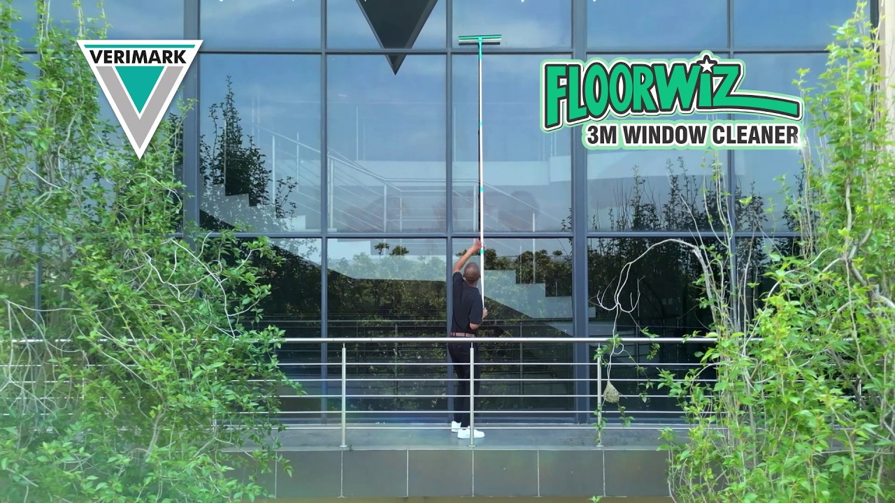 Floorwiz 3M Extendable Window Cleaner | 45cm Window Squeegee – Video