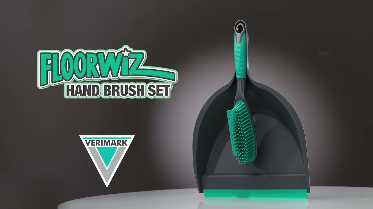 Floorwiz Hand Brush Set | Silicone Brush and Dust Pan Set – Video