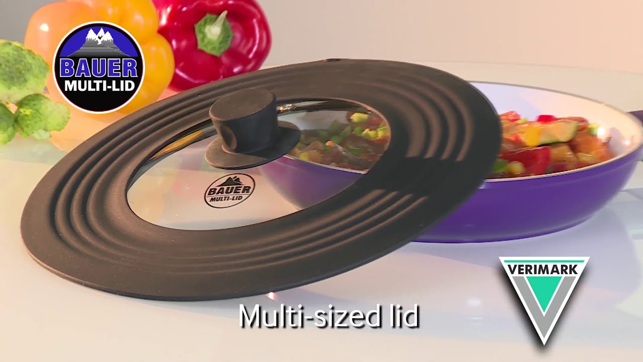 Bauer Multi Lid (18 cm – 28 cm) | Universal Cookware Lid – Video
