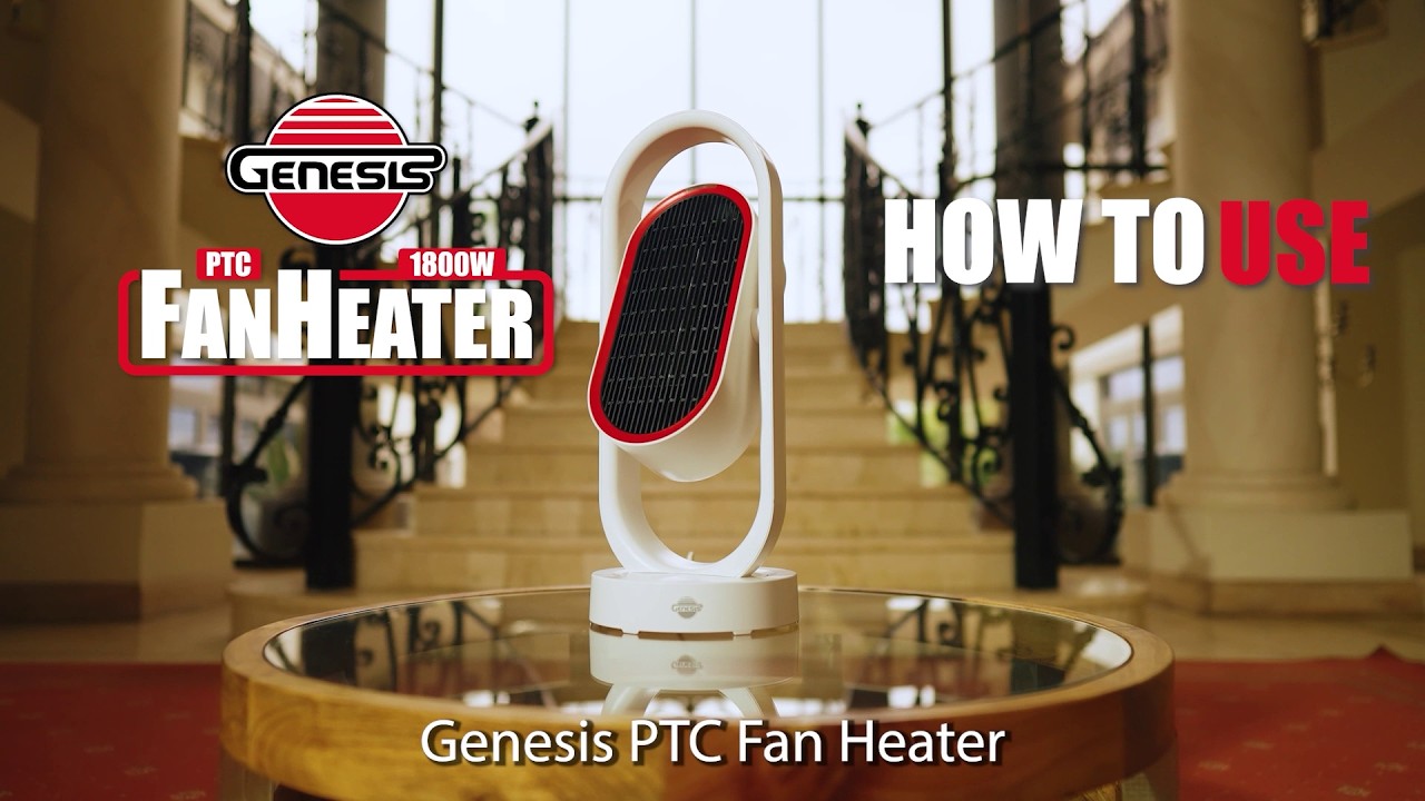 Genesis PTC Fan Heater 1800W | Indoor Heating – Video