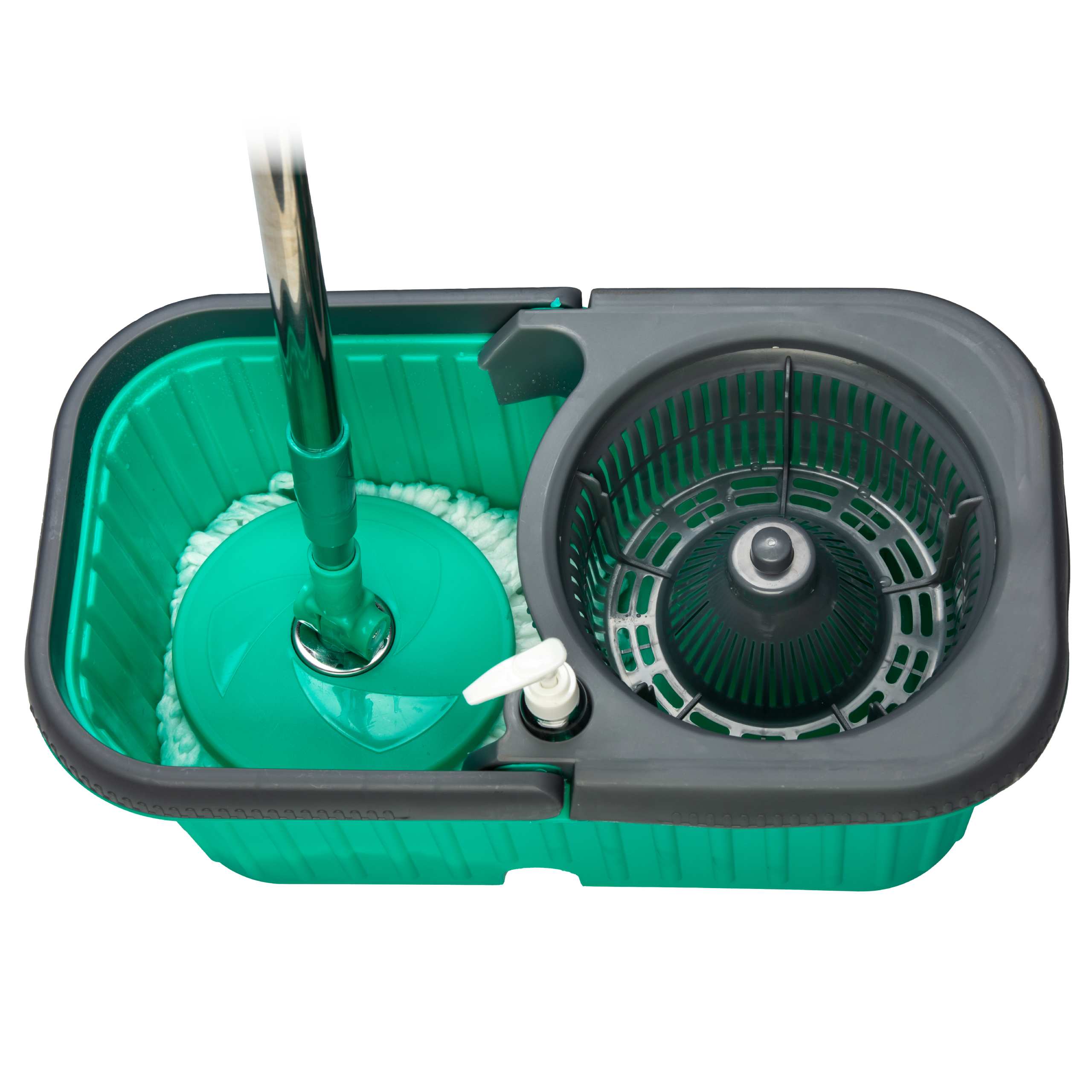 のり Floorwiz Spin Supreme | Microfibre Mop with Wash & Dry Bucket
