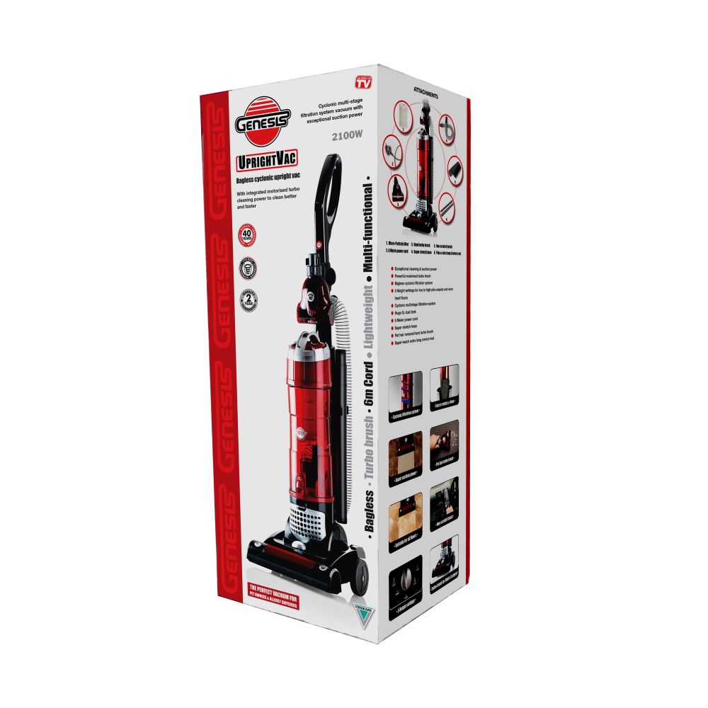 Briesta ブリエスタ RED VIVID Genesis Upright Vac | Vacuum Cleaner - Verimark